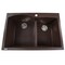 Nantucket Sinks 60/40 Double Bowl Dual-mount Granite Composite Brown PR6040-BR - alternate 1
